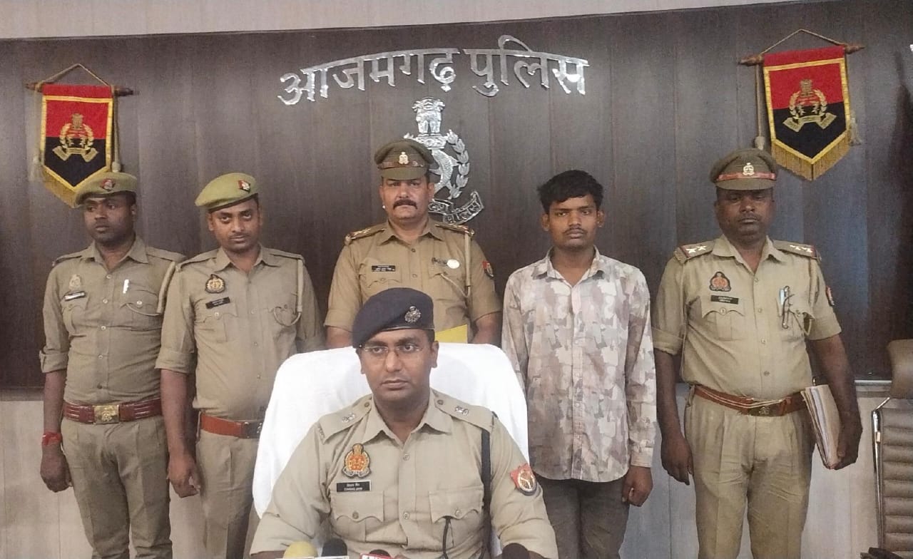 आज़मगढ़: मुठभेड़ में एक बदमाश गिरफ्तार, दो फरार, मैरेज हाल से दूल्हे के पिता से रुपए से भरा बैग लेकर हुआ था फरार