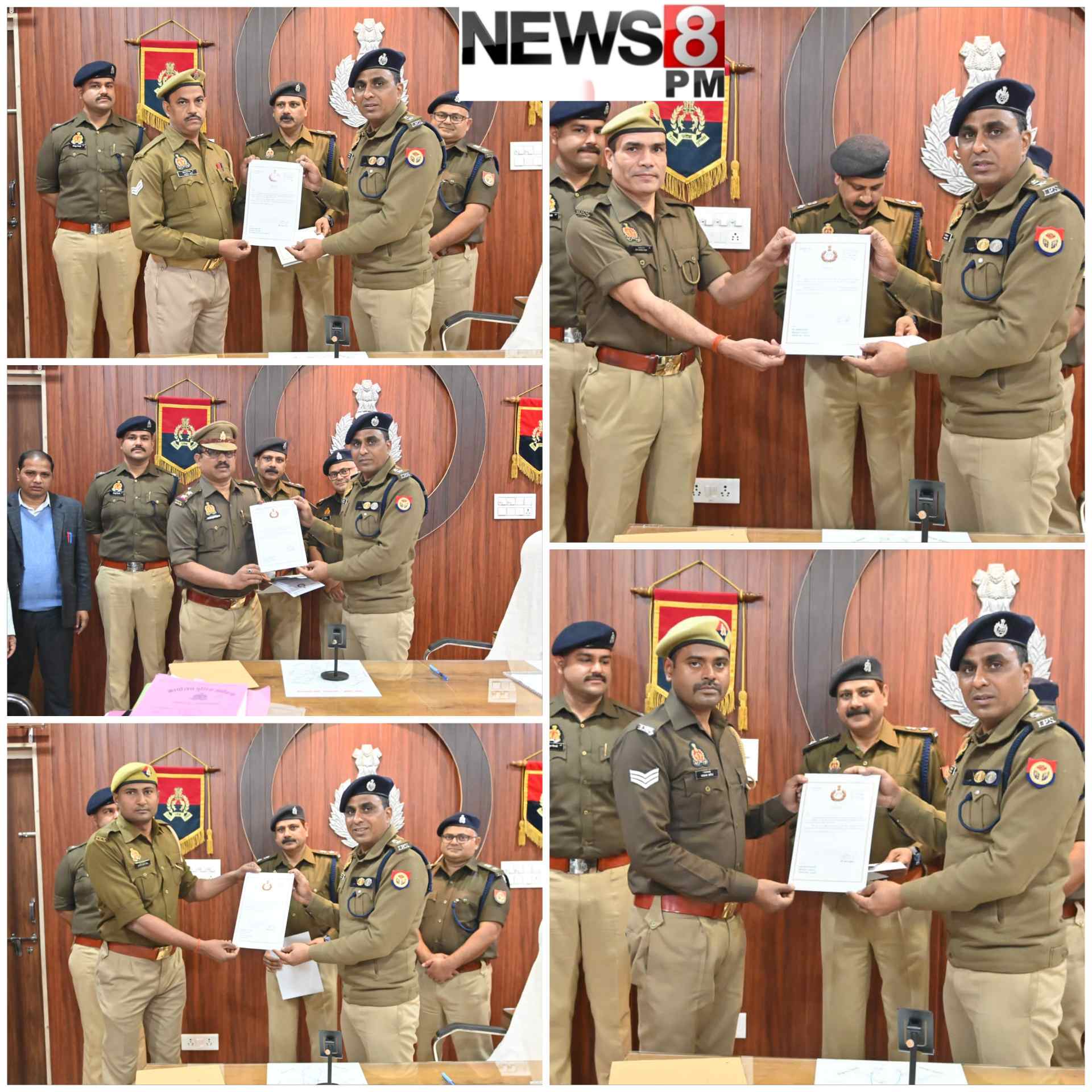 आज़मगढ़: पांच आरोपियों को उम्रकैद दिलाने वाली टीम को एसएसपी ने किया सम्मानित