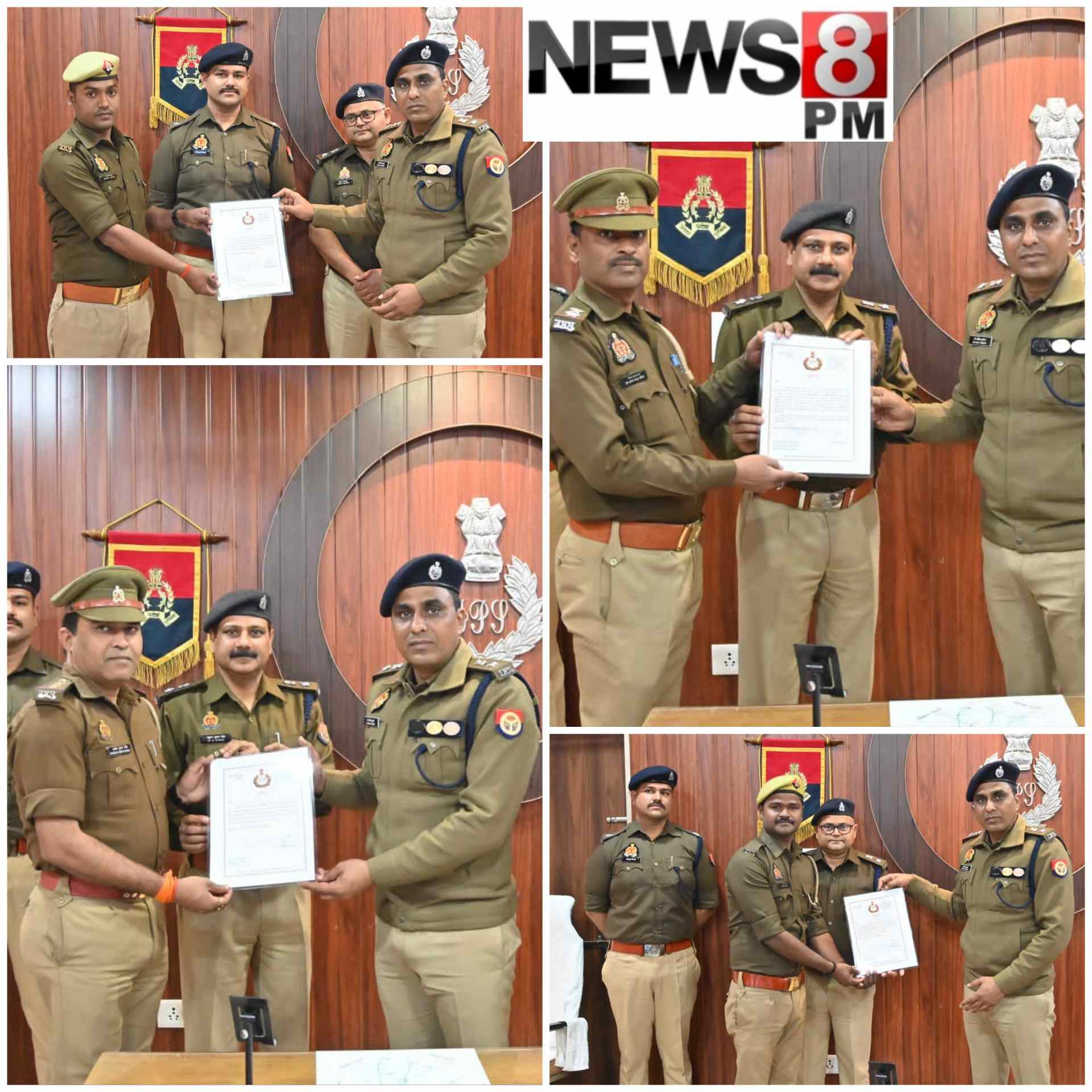 आज़मगढ़: अपहृत किशोरी मामले में सफलता हासिल करने वाली पुलिस टीम को एसएसपी ने किया सम्मानित