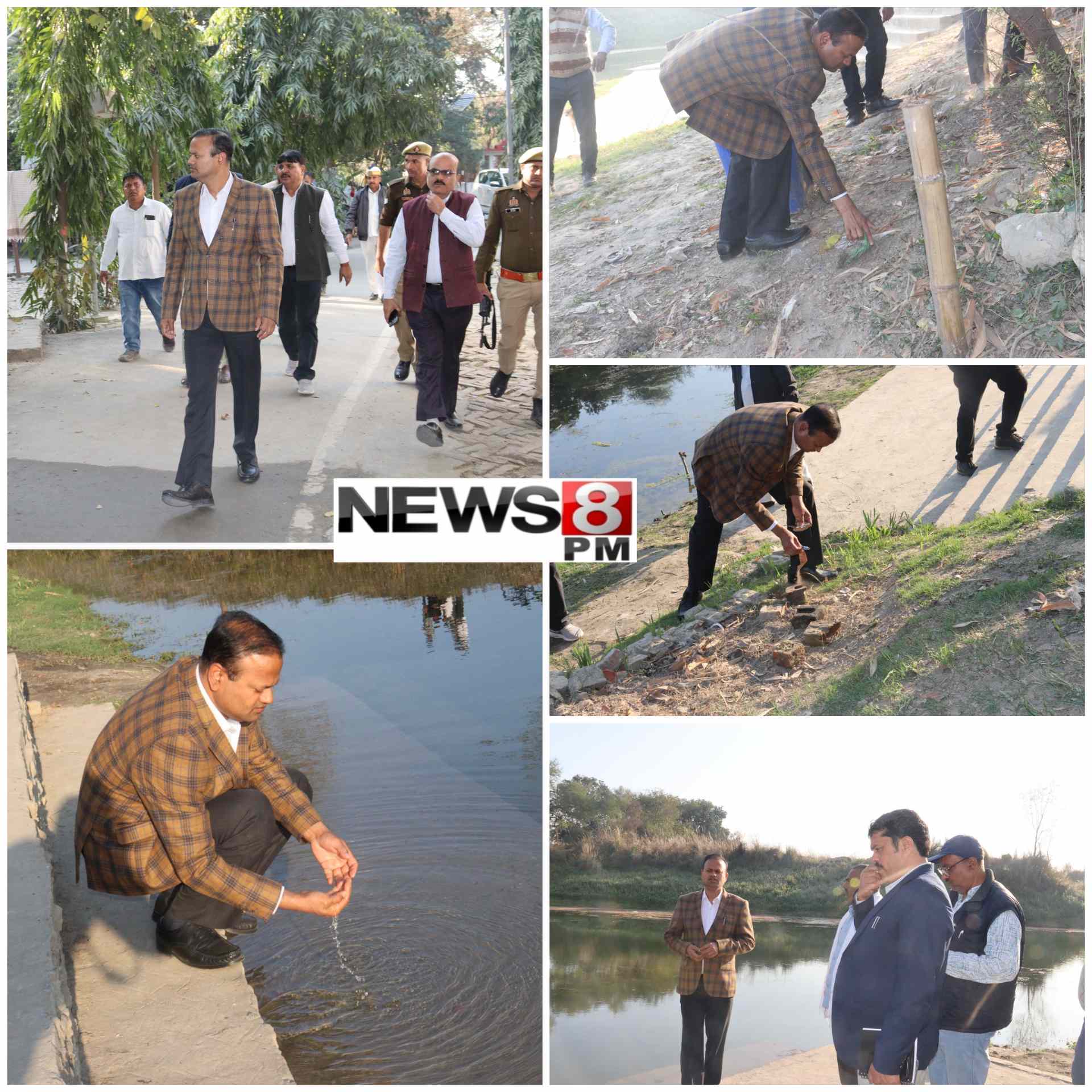 आज़मगढ़: तमसा तट पर उतरे जिलाधिकारी, श्रमदान कर दिया स्वच्छ नदी का संदेश