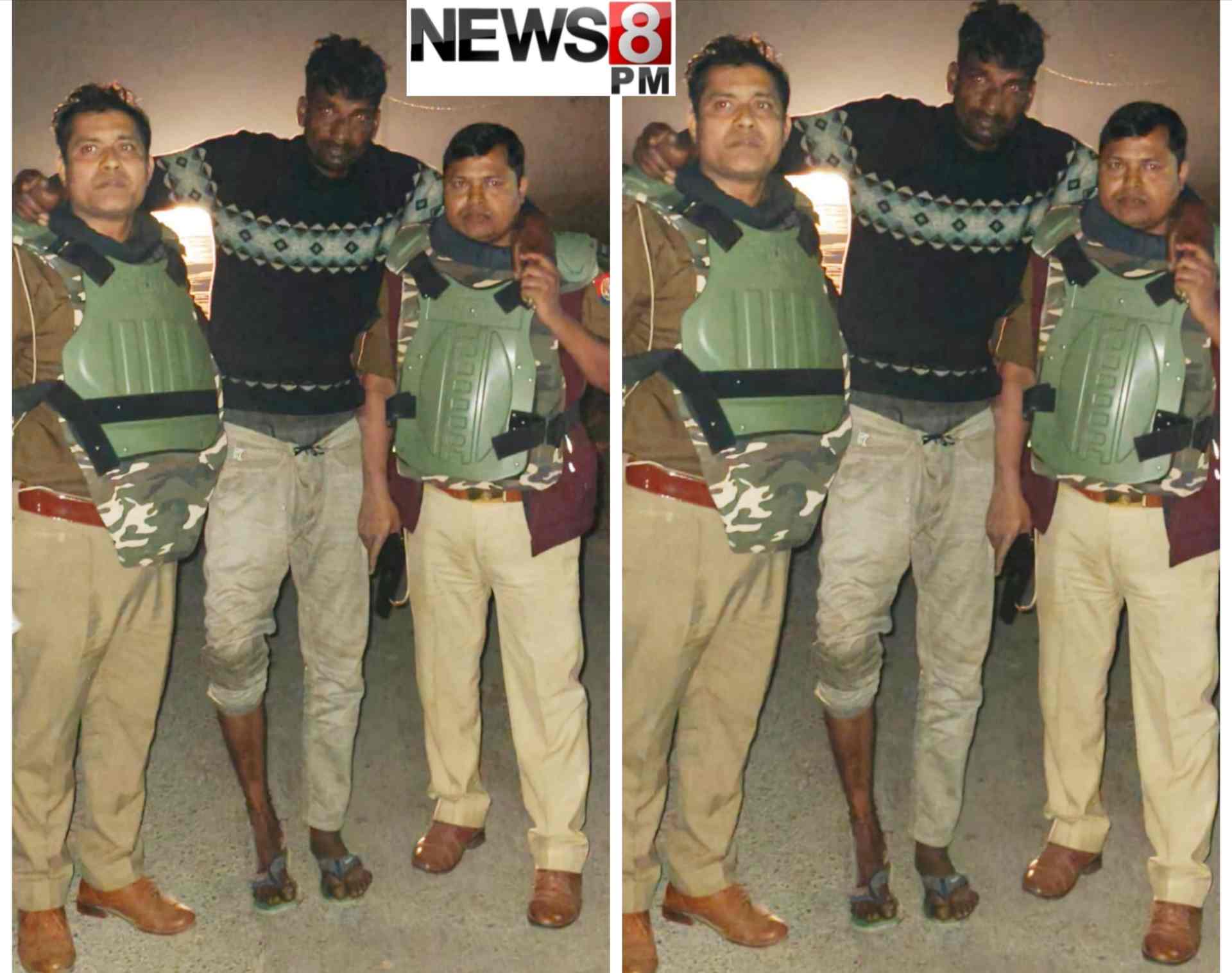 आजमगढ़ में 50 हजार का इनामिया गोतस्कर लम्बू मुठभेड़ में घायल, गिरफ्तार