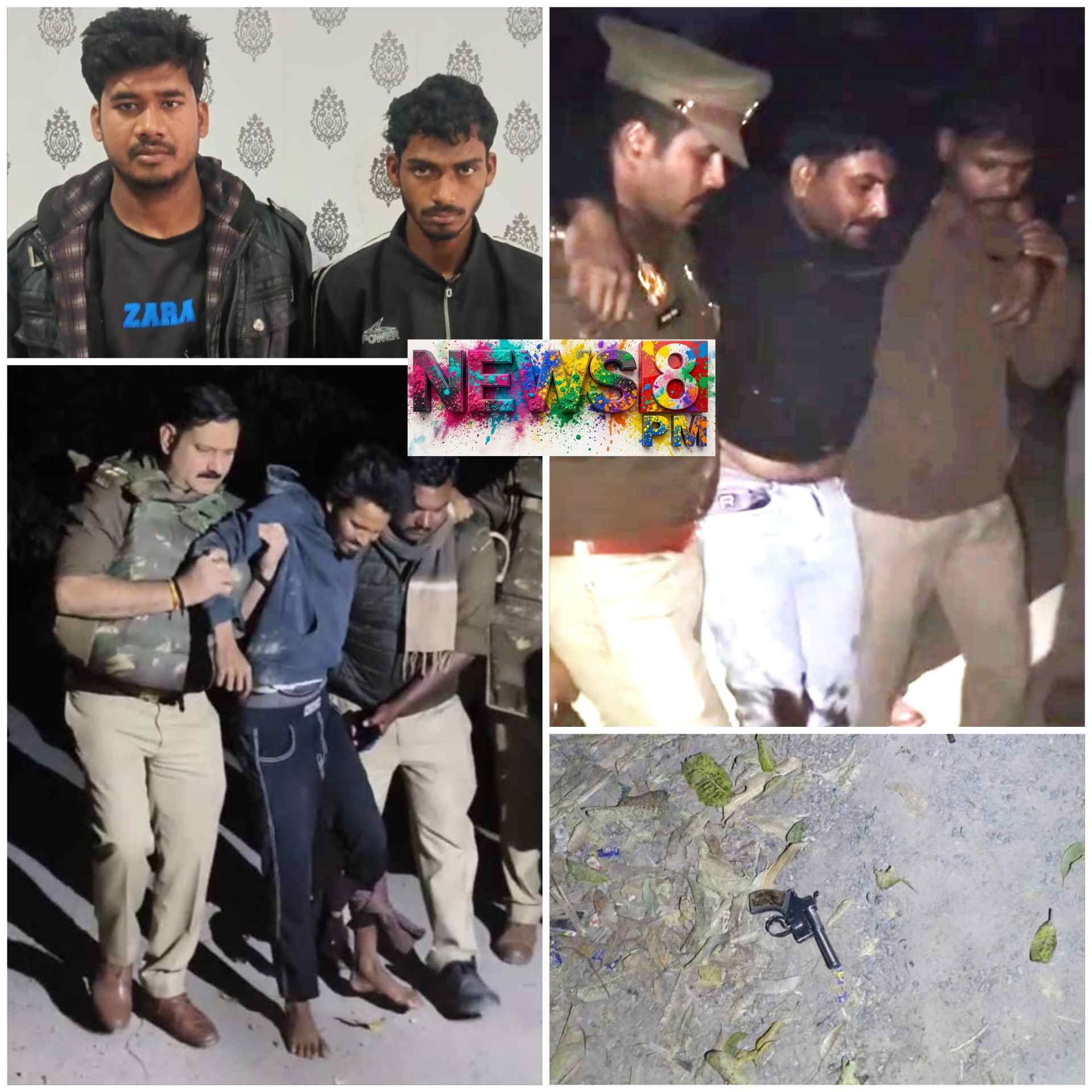 आजमगढ़ में होली की रात गरजी पुलिस की ‘बारूदी पिचकारी’, दो मुठभेड़ों में 4 गोतस्कर गिरफ्तार