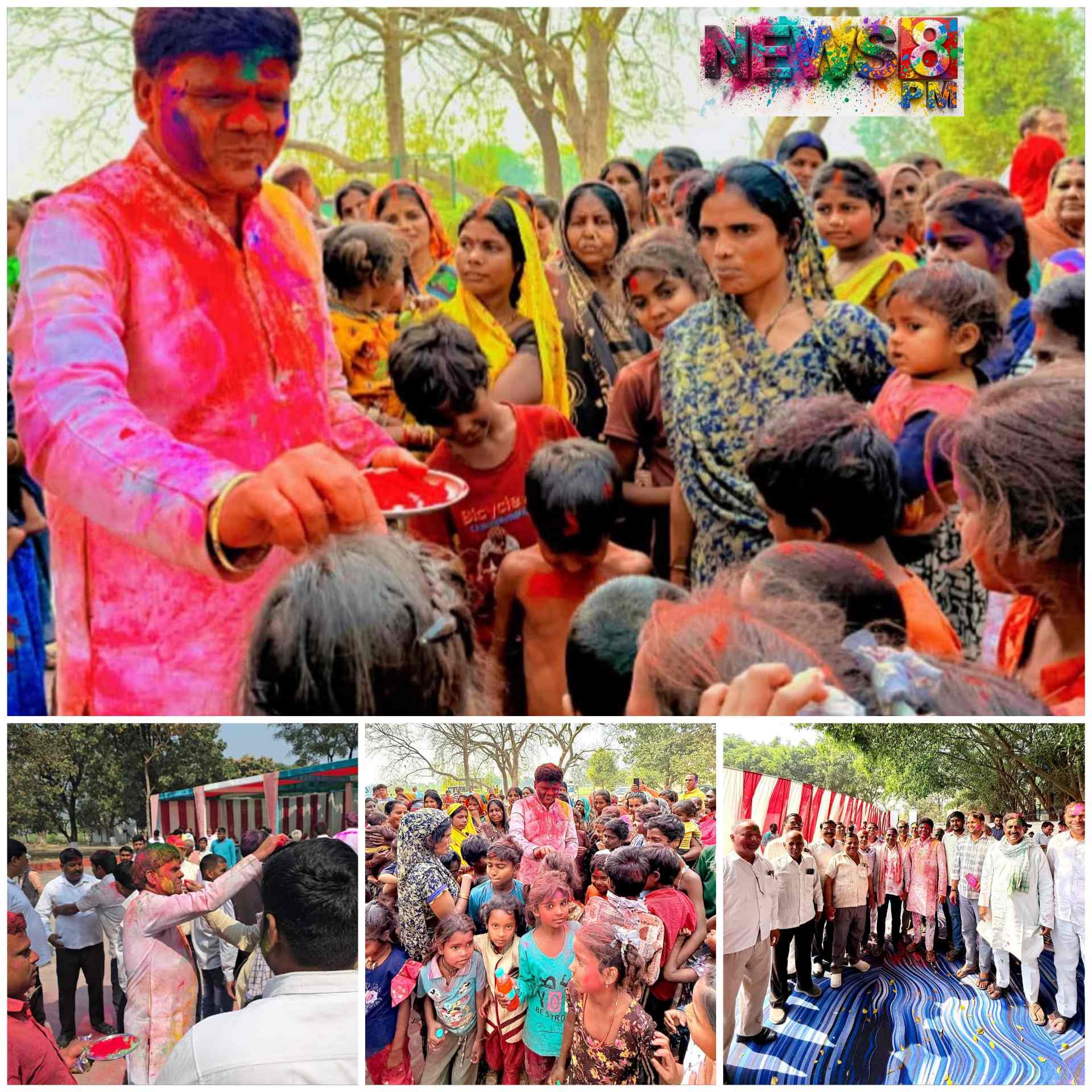 रंगों से सराबोर हुआ विधायक आवास: होली मिलन में उमड़ा जनसैलाब, अबीर-गुलाल संग गले मिलकर दी बधाई