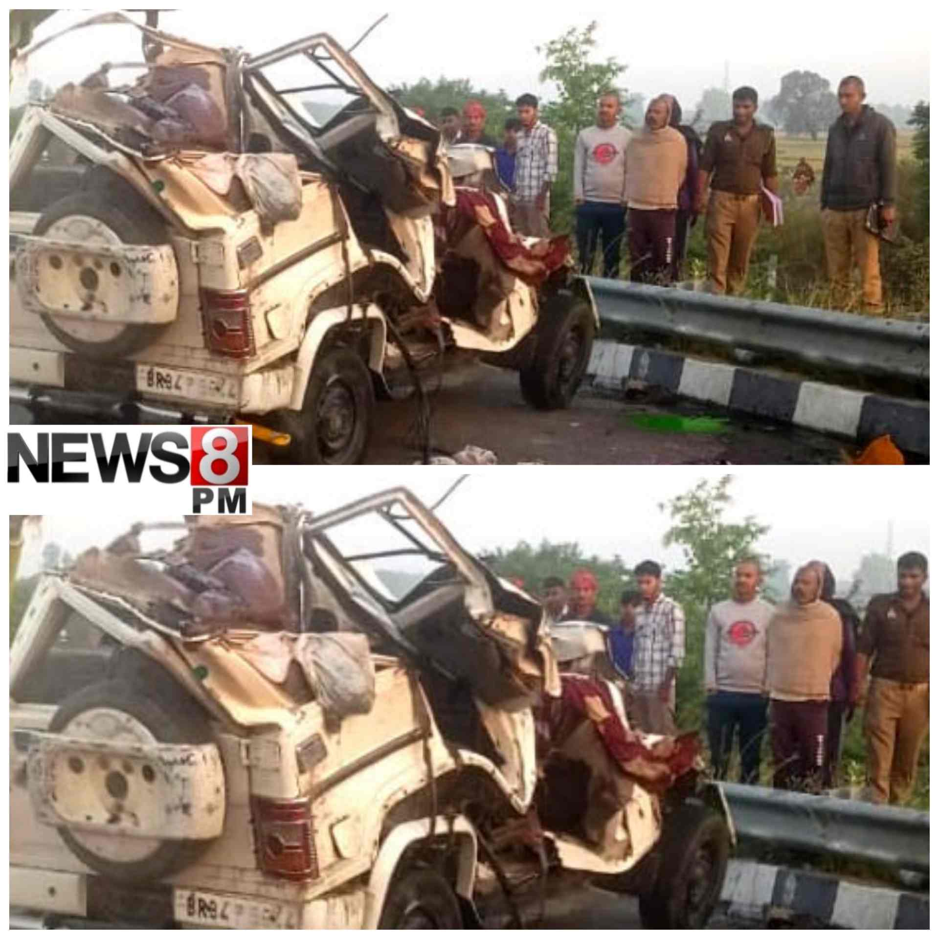 आज़मगढ़: पूर्वांचल एक्सप्रेसवे पर अनियंत्रित बोलेरो पलटी, 1 की मौत और 5 घायल