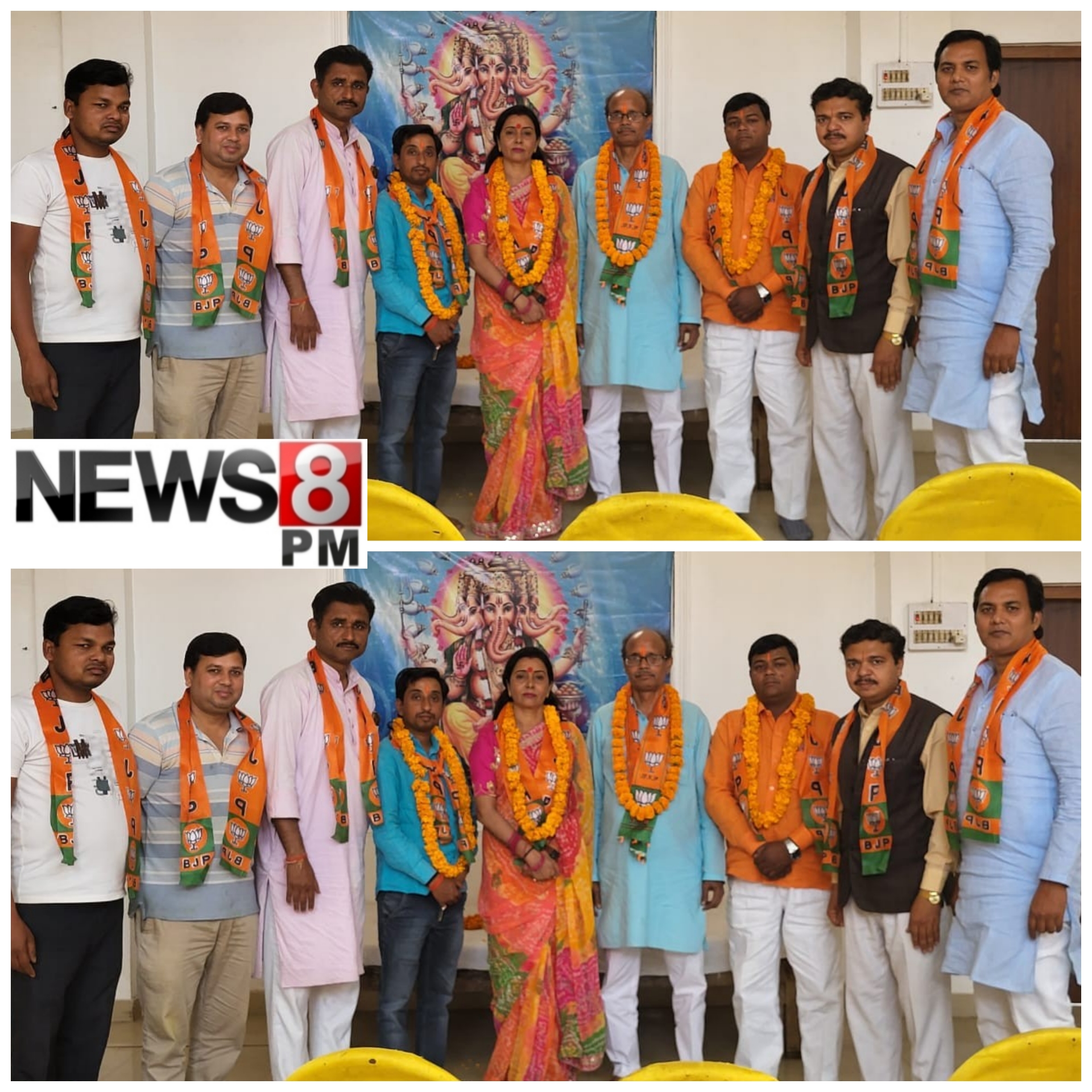 आज़मगढ़: नव-सभासदों का बड़ा गणेश मंदिर में भव्य स्वागत, नगर अध्यक्ष ने दी शुभकामनाएँ