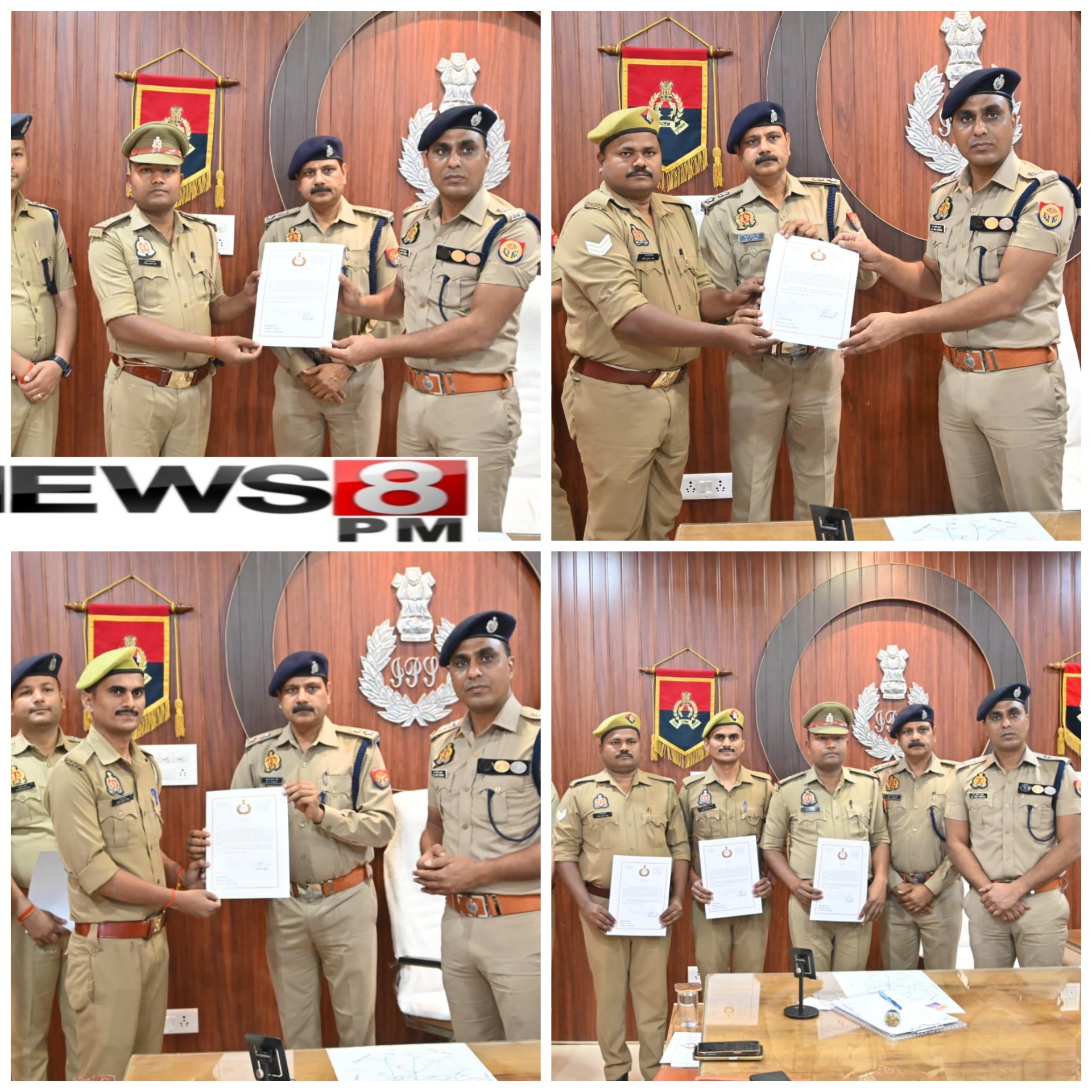 आज़मगढ़ के बरदह पुलिस का दमदार काम: 4 पुलिसकर्मियों को SSP ने किया सम्मानित