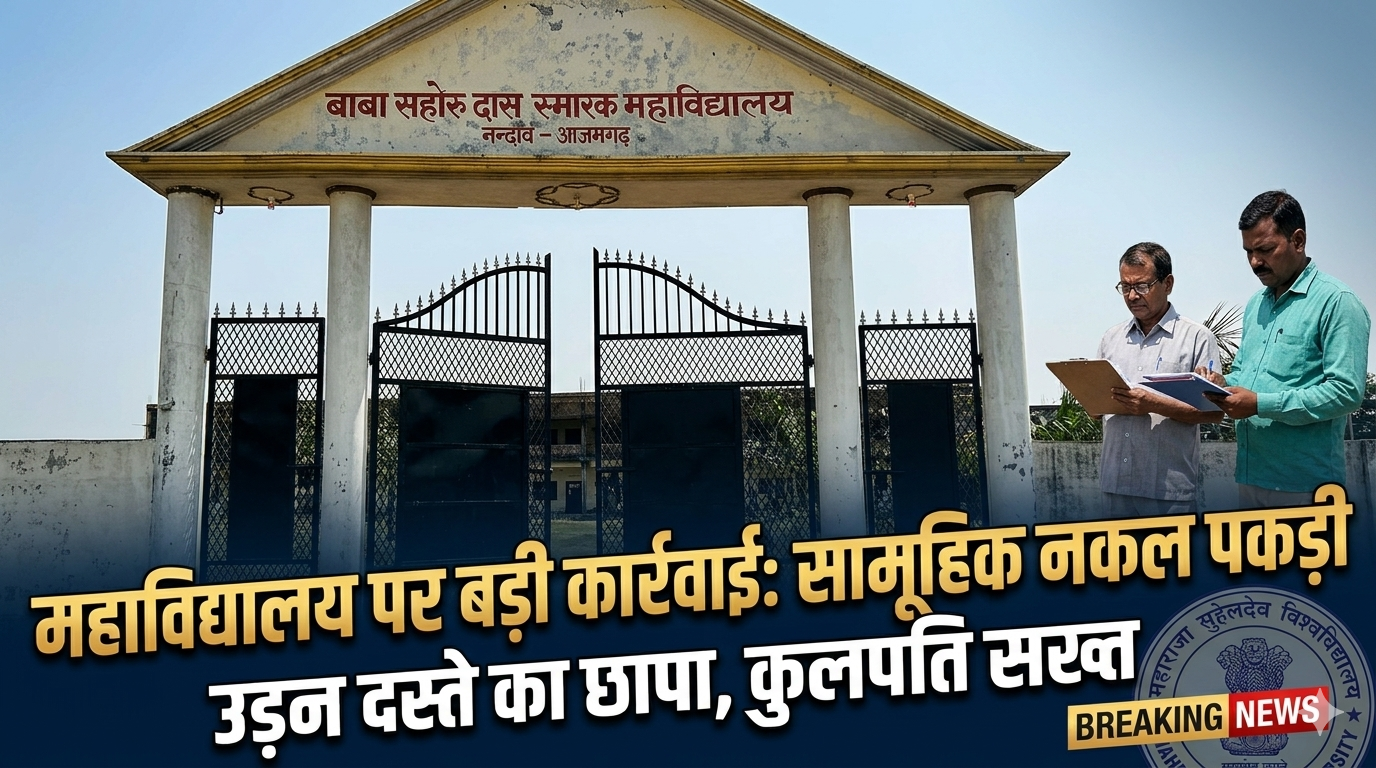 परीक्षा में बड़ी कार्रवाई उड़न दस्ते ने पकड़ा सामूहिक नकल का खेल, इस कॉलेज पर गिरेगी गाज