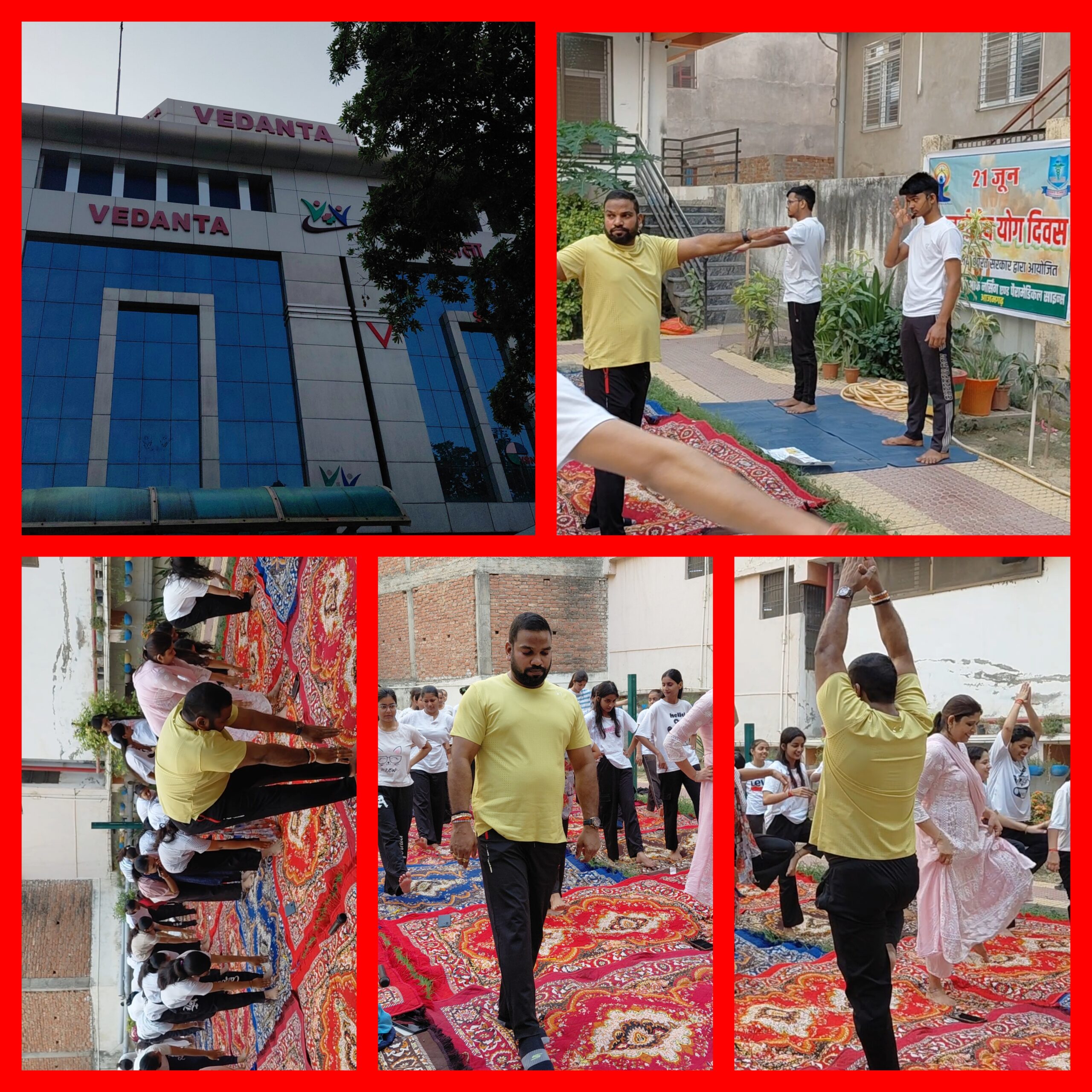 आजमगढ़ में अंतर्राष्ट्रीय योग दिवस पर वेदांता नर्सिंग कॉलेज में सामूहिक योगाभ्यास, स्वस्थ जीवन का दिया संदेश