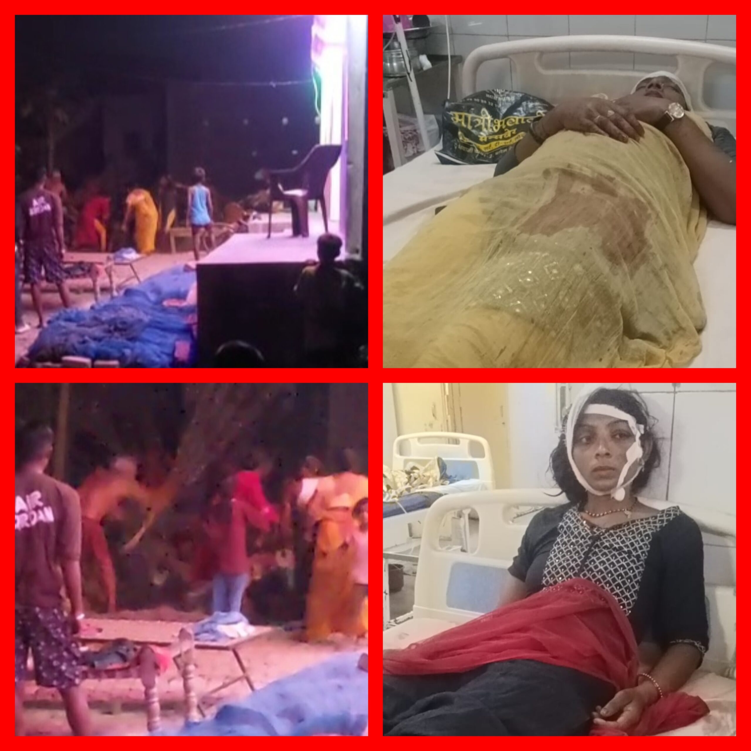 आजमगढ़ मकान निर्माण को लेकर खूनी संघर्ष,वीडियो वायरल 8माह की गर्भवती समेत4 घायल,जांच में जुटी पुलिस