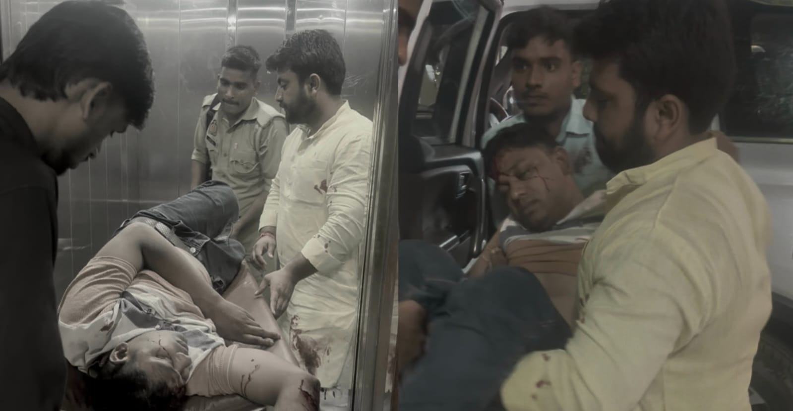 आजमगढ़ सड़क हादसे में घायल पुलिसकर्मी की समय रहते बची जान,BJP के पूर्व जिलाध्यक्ष सूरज प्रकाश श्रीवास्तव ने पहुंचाया अस्पताल